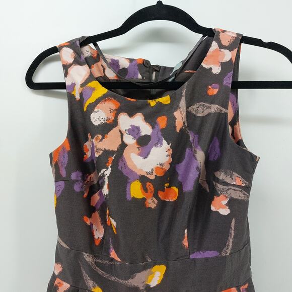 H&M Women's Floral Career Dress Size 6 Pockets Sleeveless - Picture 5 of 13